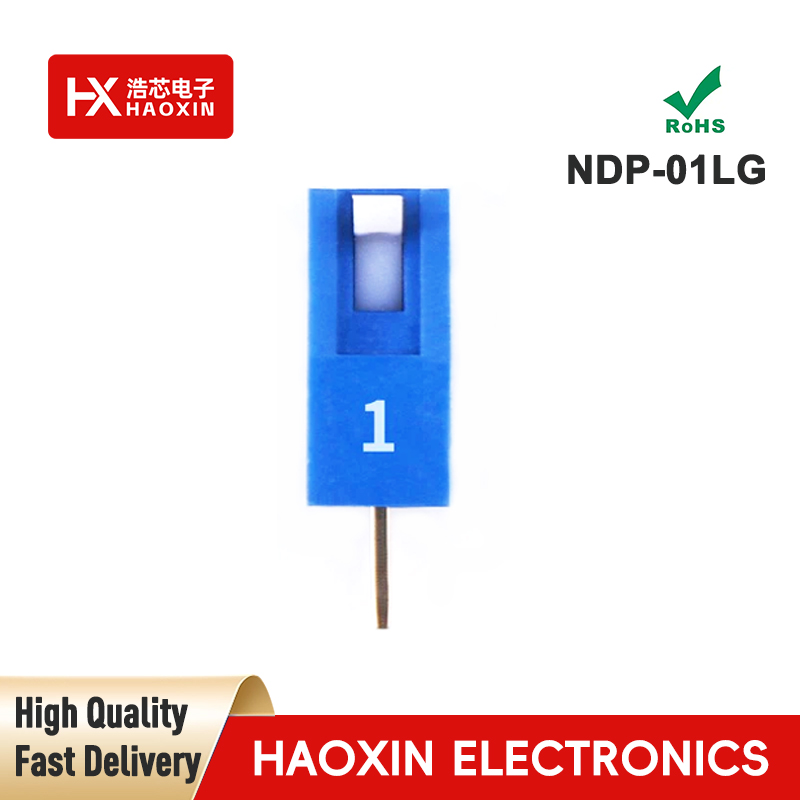 2.54mm 1-Way Blue SPST Standary Piano Type Dip Switches