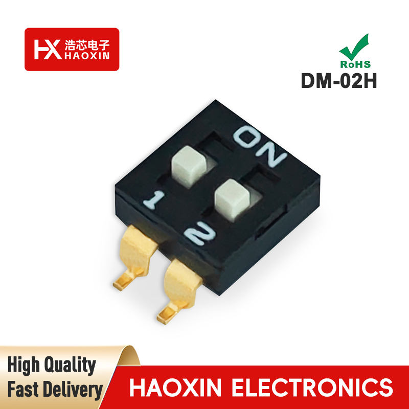 2.54mm 2 Positions SPST Standary SMD&SMT Type Dip Switches
