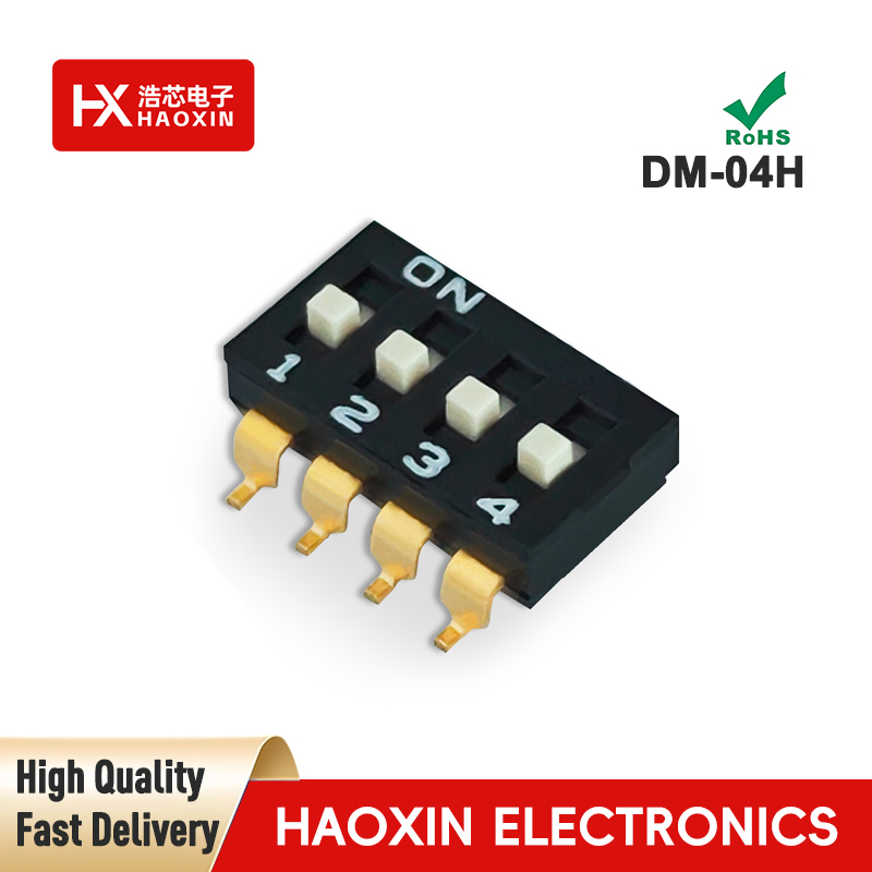 2.54mm 4 Positions SPST Standary SMD&SMT Type Dip Switches