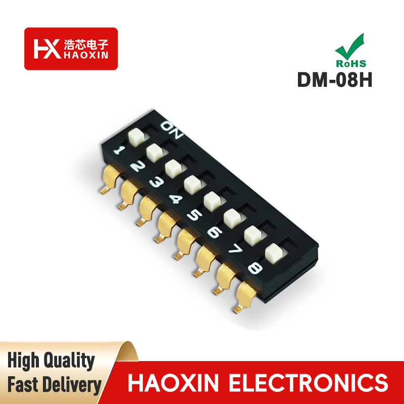2.54mm 8 Positions SPST Standary SMD&SMT Type Dip Switches