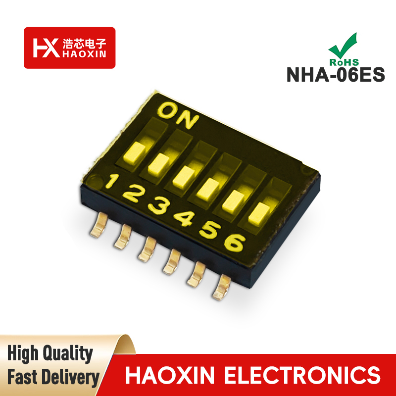 1.27mm 6 Positions SPST Standary SMD&SMT Type Dip Switches