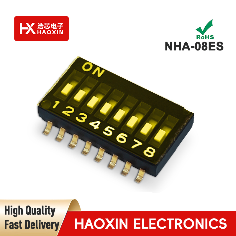 1.27mm 8 Positions SPST Standary SMD&SMT Type Dip Switches